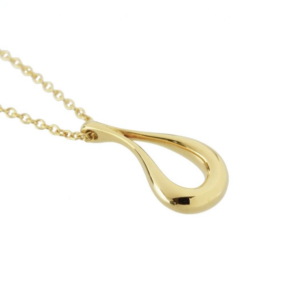 Tiffany & Co. Elsa Peretti 18k Yellow Gold Open Teardrop - Picture 4 of 9